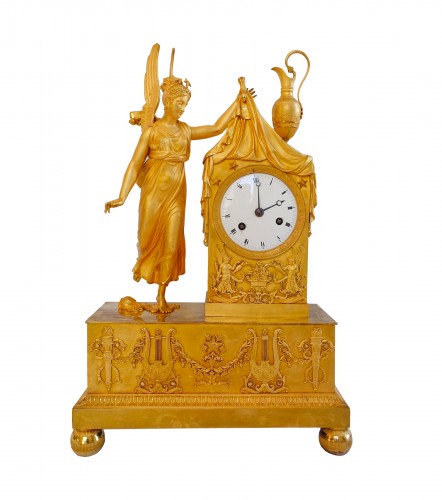 Empire Period Ormolu Clock - Allegory Of Daybreak Or Morning
