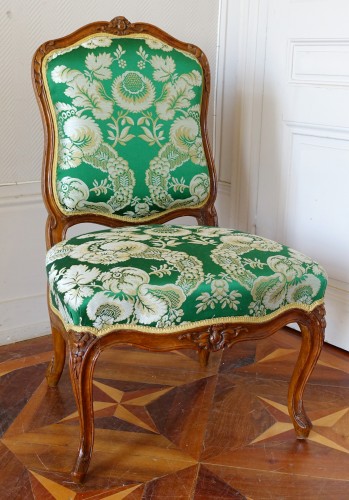 Sièges Chaise - Chaise d'époque Louis XV estampille Etienne Meunier