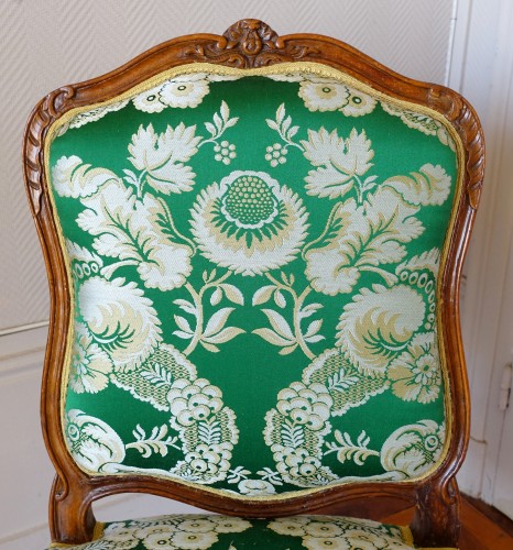 Chaise d'époque Louis XV estampille Etienne Meunier - GSLR Antiques