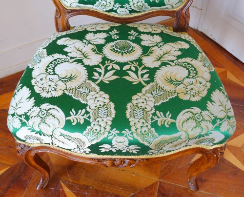 18th century - Louis XV  Chair stamped Etienne Meunier