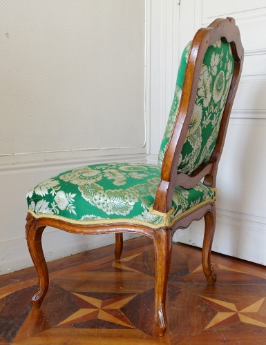 Antiquités - Chaise d'époque Louis XV estampille Etienne Meunier