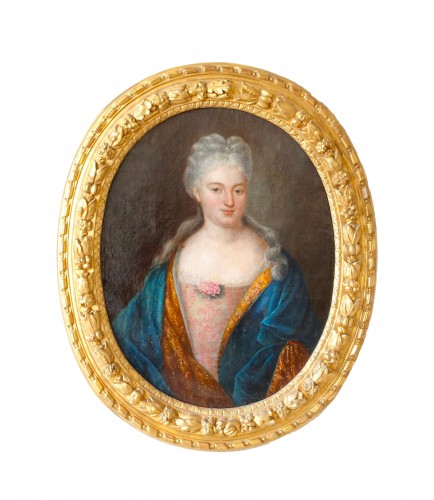 Ecole française du XVIIIe siècle, portrait de dame