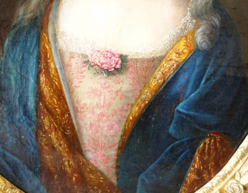 Ecole française du XVIIIe siècle, portrait de dame - Louis XIV