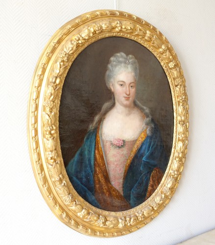 Louis XIV - Ecole française du XVIIIe siècle, portrait de dame
