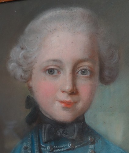 XVIIIe siècle - Portrait d'un enfant en hussard - Ecole française du 18e siècle