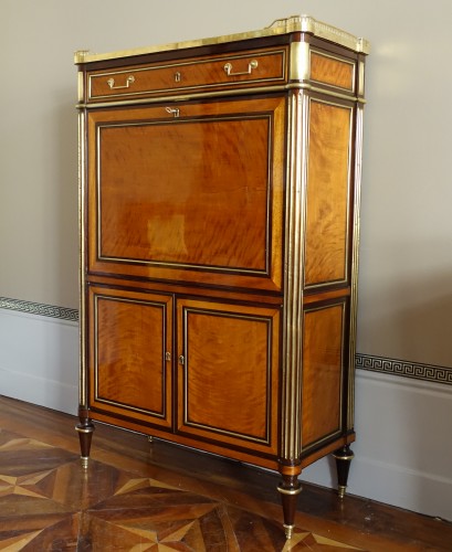 Secrétaire en citronnier d'époque Directoire - Mobilier Style Directoire