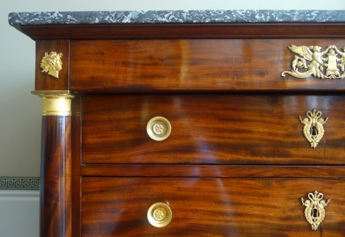 Empire period mahogany chest of drawers - 
