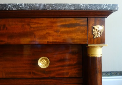 Empire period mahogany chest of drawers - Empire