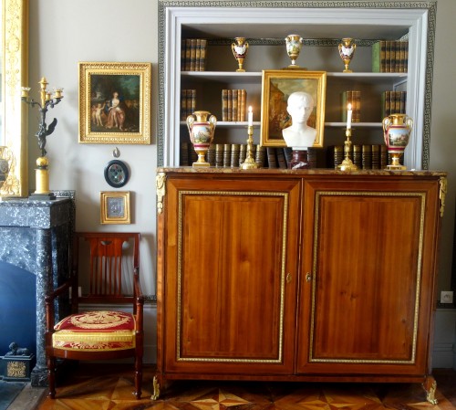 Antiquités - Pair of Louis XVI ormolu candlesticks, mercury gilt - 18th century