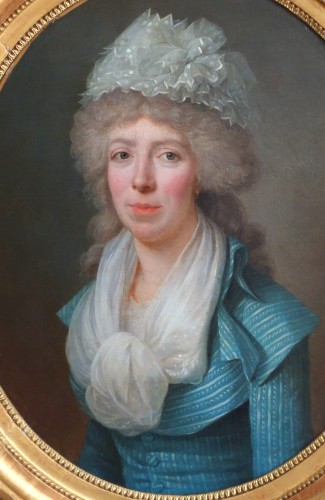 Tableaux et dessins Tableaux XVIIIe siècle - Jean-François Bellier, paire de portraits, sa sœur Philippine et son époux Edme