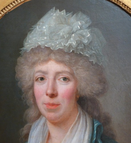 Jean-François Bellier, paire de portraits, sa sœur Philippine et son époux Edme - GSLR Antiques