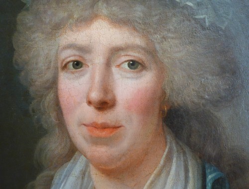 XVIIIe siècle - Jean-François Bellier, paire de portraits, sa sœur Philippine et son époux Edme