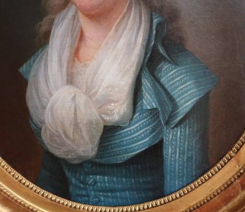 Directoire - Jean-François Bellier, paire de portraits, sa sœur Philippine et son époux Edme