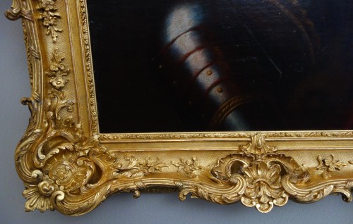 Régence - Ecole Française du XVIIIe siècle, portrait d'officier en cuirasse