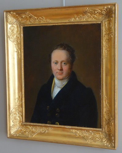 Portrait Of A Gentleman 1827, Jean François Garneray, Pupil Of David - 
