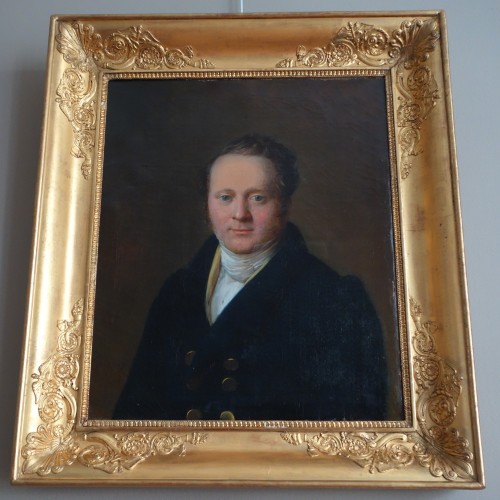 19th century - Portrait Of A Gentleman 1827, Jean François Garneray, Pupil Of David