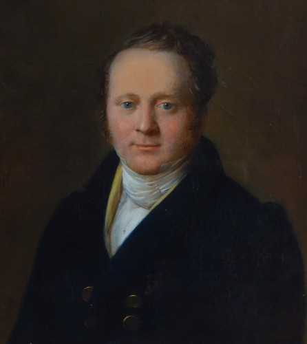 Portrait Of A Gentleman 1827, Jean François Garneray, Pupil Of David - Restauration - Charles X