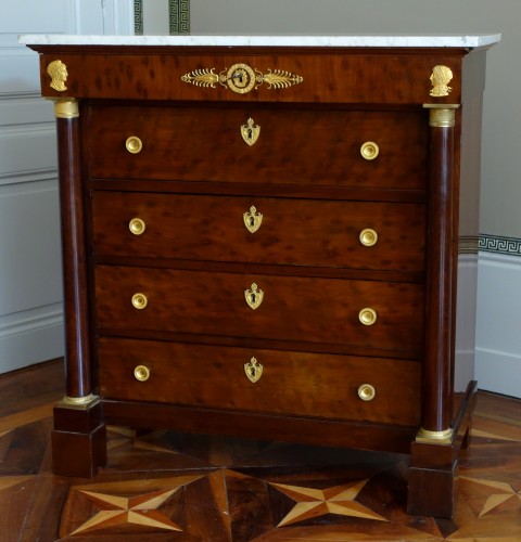 Commode secrétaire d'époque Empire - estampille Molitor - Mobilier Style Empire