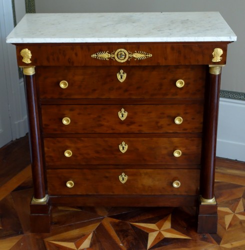 Commode secrétaire d'époque Empire - estampille Molitor - GSLR Antiques