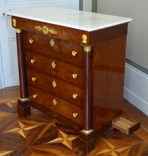 Commode secrétaire d'époque Empire - estampille Molitor - Empire