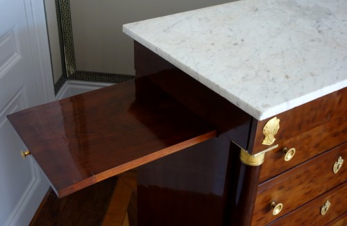 Antiquités - Commode secrétaire d'époque Empire - estampille Molitor