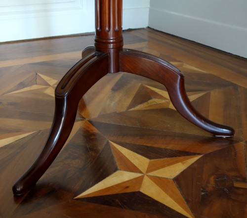 Guéridon en acajou d'époque Louis XVI estampille de Canabas - Louis XVI