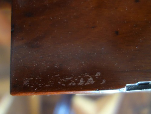 Antiquités - Guéridon en acajou d'époque Louis XVI estampille de Canabas