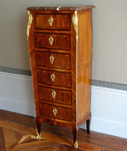 Paire de chiffonniers d'époque Louis XV - Mobilier Style Louis XV
