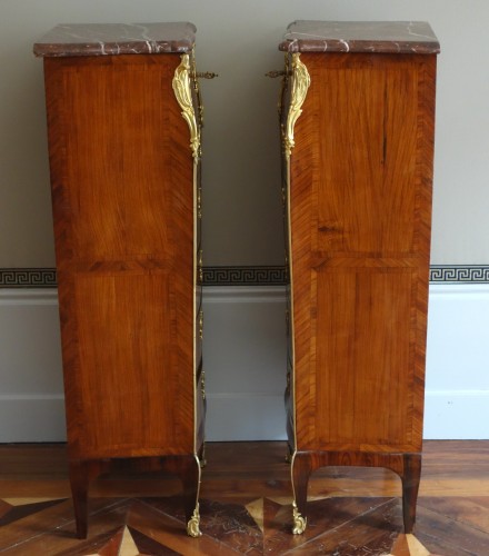 Louis XV - Paire de chiffonniers d'époque Louis XV