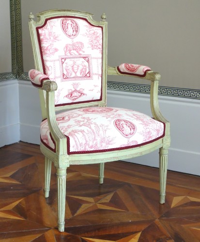 Sièges Canapé & Mobilier de Salon - Suite de 4 fauteuils cabriolets d'époque Louis XVI