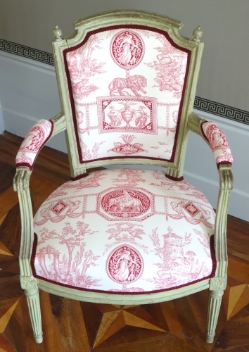 Louis XVI - Suite de 4 fauteuils cabriolets d'époque Louis XVI