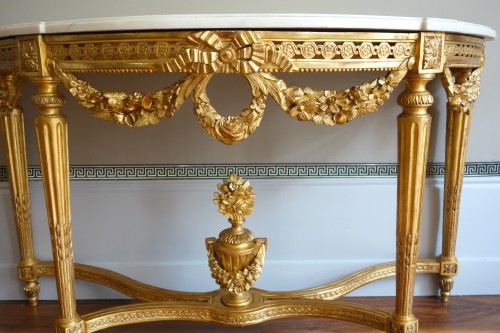Console en bois doré d'époque Louis XVI - Louis XVI