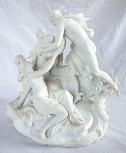 Céramiques, Porcelaines  - La naissance de Bacchus, biscuit de Sèvres d'époque Louis XVI