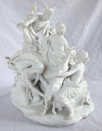 Louis XVI - La naissance de Bacchus, biscuit de Sèvres d'époque Louis XVI