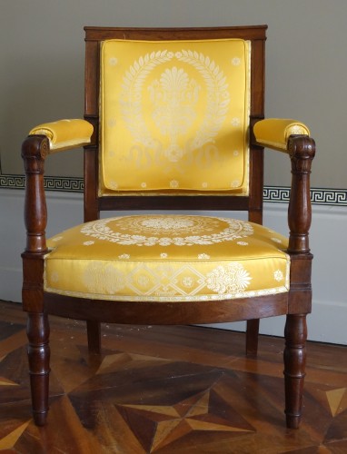 Paire de fauteuils Empire en acajou estampille de Jacob Desmalter - GSLR Antiques