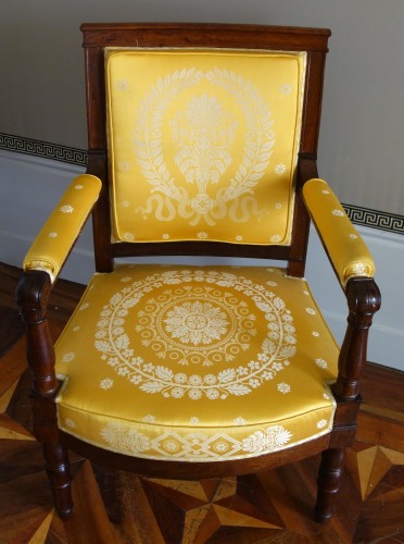 Paire de fauteuils Empire en acajou estampille de Jacob Desmalter - Empire