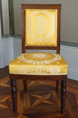Empire - Paire de chaises en acajou d'époque Empire estampille de Jacob Desmalter
