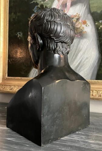 Buste de Napoleon en hermès - bronze d'epoque Empire - GSLR Antiques