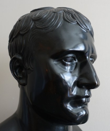 Antiquités - Buste de Napoleon en hermès - bronze d'epoque Empire
