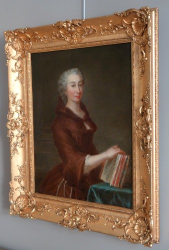Paintings & Drawings  - 18th century French School, portrait of a false devotee