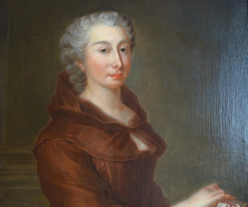 Louis XV - 18th century French School, portrait of a false devotee