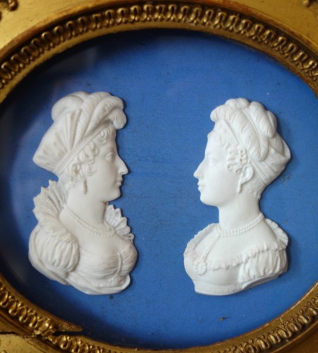 Porcelain & Faience  - The Duchess of Angoulême and the Duchess of Berry, Sèvres biscuit.