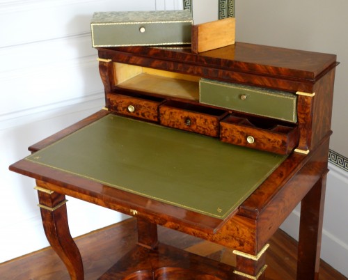 Antiquités - Empire period mahogany desk