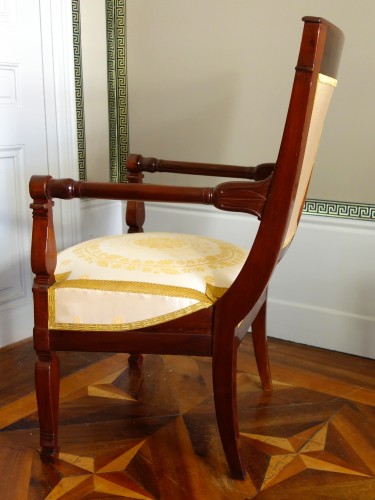 Fauteuil en acajou d'époque Empire - Empire