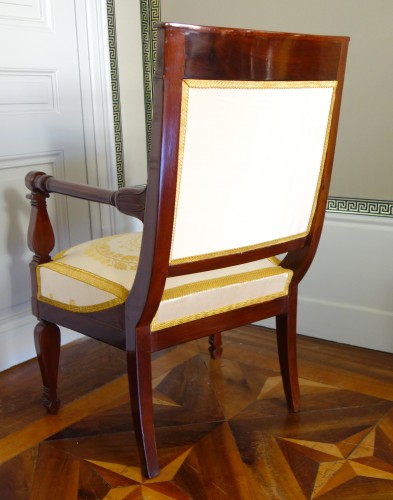 Empire - Fauteuil en acajou d'époque Empire