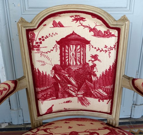 Mobilier de salon d'époque Louis XVI - estampille de Claude Séné - Louis XVI