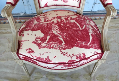 Louis XVI - Mobilier de salon d'époque Louis XVI - estampille de Claude Séné