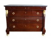 Commode d'époque Empire en acajou