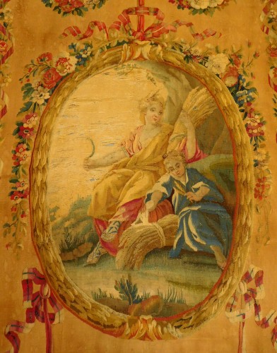 18th century Aubusson tapestry - Ceres, allegory of summer - Louis XVI