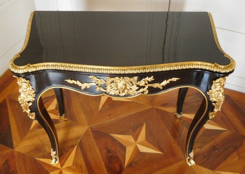 Antiquités - Game table / card table, mid 19th century